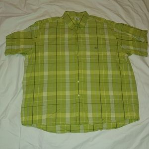 Mens Lacoste button down shirt sleeve shirt